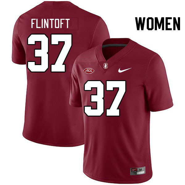 Women #37 Aidan Flintoft Stanford Cardinal 2024 ACC Conference College Football Jerseys Stitched-Car